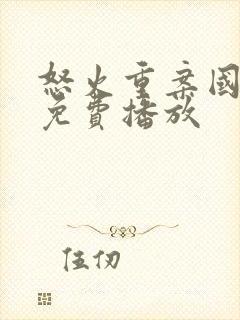 怒火重案国语版免费播放