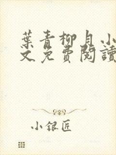 叶青柳月小说全文免费阅读无弹窗