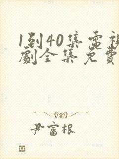 1到40集电视剧全集免费观看高清