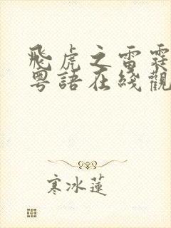 飞虎之雷霆极战粤语在线观看