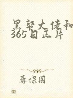 黑帮大佬和我的365日正片封面