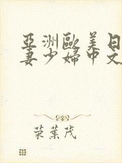 亚洲欧美日韩人妻少妇中文字幕