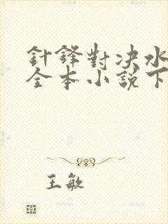 针锋对决水千丞全本小说下载封面