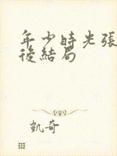 年少时光张骏最后结局