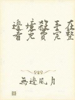 边境杀手在线观看免费完整版高清封面