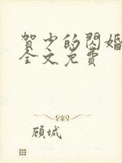 贺少的闪婚暖妻全文免费