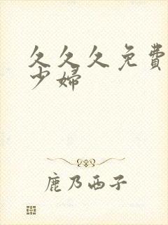 久久久免费精品少妇