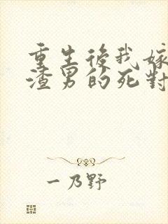 重生后我嫁给了渣男的死对头角色