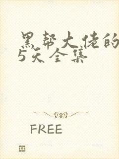 黑帮大佬的365天全集