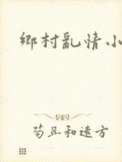 乡村乱情小说