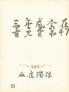 三年成全在线观看免费第47集