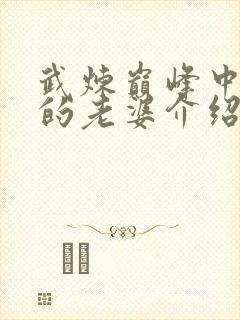 武炼巅峰中杨开的老婆介绍