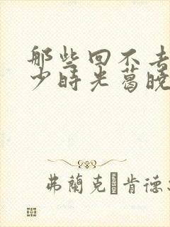 那些回不去的年少时光葛晓菲结局