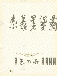 岁暮星沉爱已迟小说免费阅读全文无弹窗