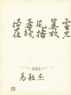 扫毒风暴电视剧在线播放免看全集高清