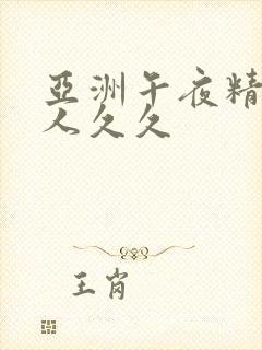 亚洲午夜精品成人久久封面