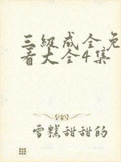 三级成全免费观看大全4集
