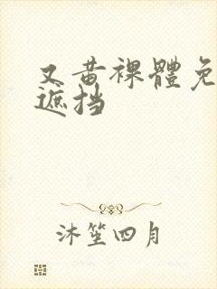 又黄裸体免费无遮挡