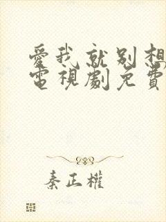 爱我就别想太多电视剧免费