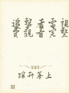 追击者电视剧免费观看完整版高清