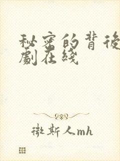 秘密的背后电视剧在线