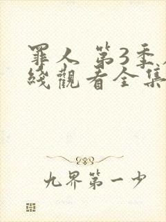 罪人 第3季在线观看全集免费播放