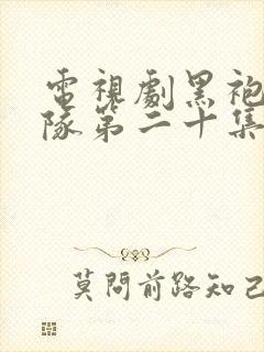 电视剧黑袍纠察队第二十集