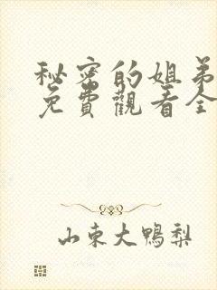 秘密的姐弟漫画免费观看全集