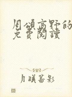 周颂商野的小说免费阅读