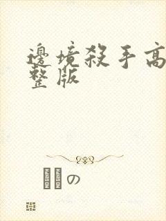 边境杀手高清完整版封面