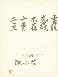 二十不惑电视剧免费在线观看