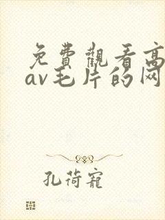 免费观看高清的av毛片的网站
