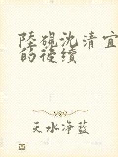 陆砚沈清宜回来的后续