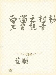 白浊之村动漫版免费观看