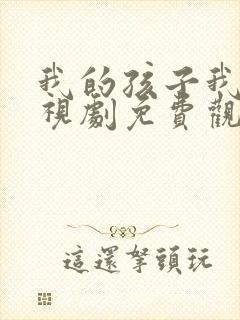 我的孩子我家电视剧免费观看