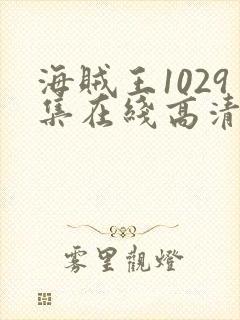 海贼王1029集在线高清免费观看