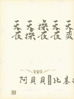 天天操天天爽夜夜操夜夜爽封面