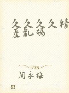 久久久久精品国产乱码