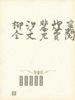 柳汐裴煜宁小说全文免费阅读封面