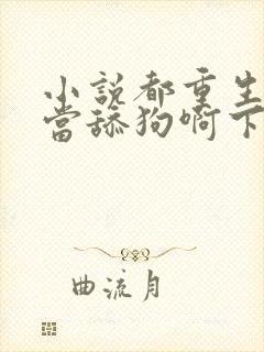 小说都重生了谁当舔狗啊下载