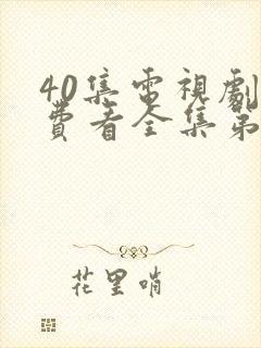 40集电视剧免费看全集第4集封面