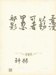 哪里可以看到火影忍者动漫