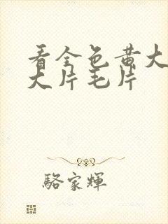 看全色黄大色黄大片毛片封面