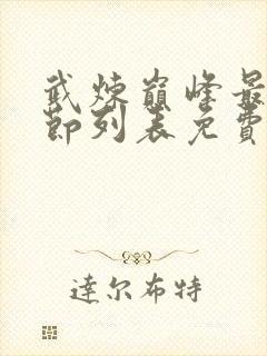 武炼巅峰最新章节列表免费阅读