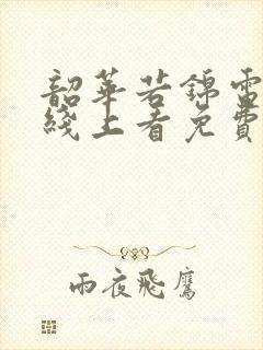 韶华若锦电视剧线上看免费封面