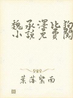 魏承泽比狗还狗小说免费阅读