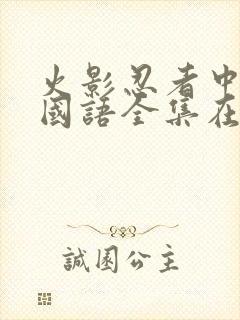 火影忍者中文版国语全集在线观看免费