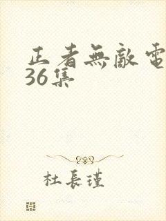 正者无敌电视剧36集
