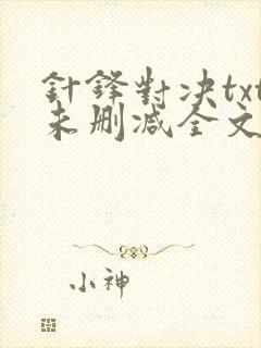 针锋对决txt未删减全文