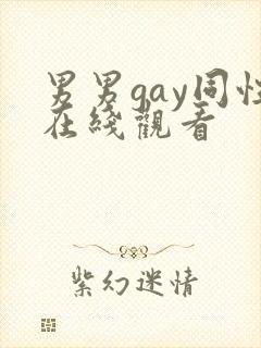 男男gay同性在线观看封面